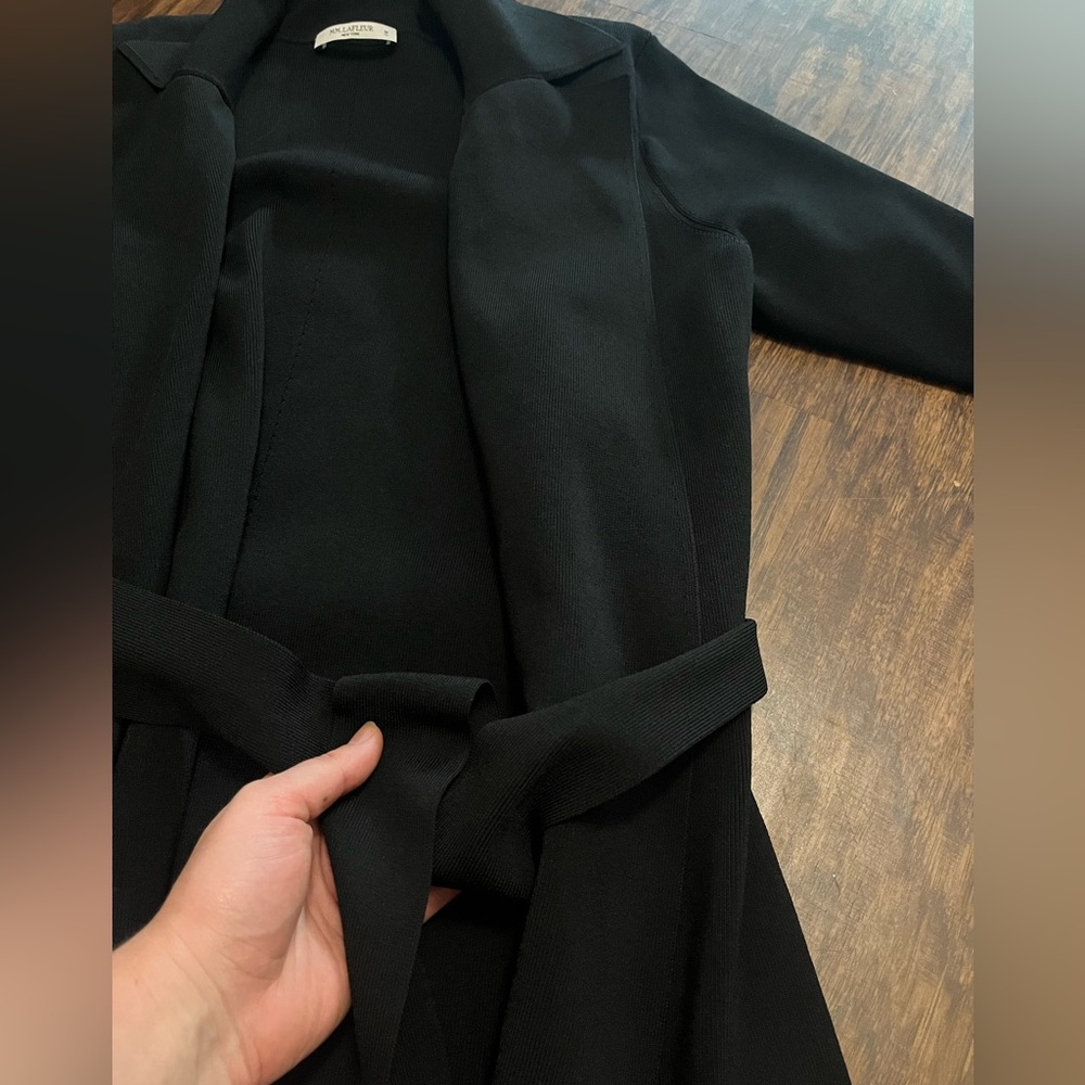 MM Lafleur The Merritt Wrap Jardigan blazer black size medium - Picture 8 of 13